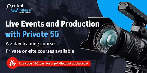 Live Events and Production with Private 5G