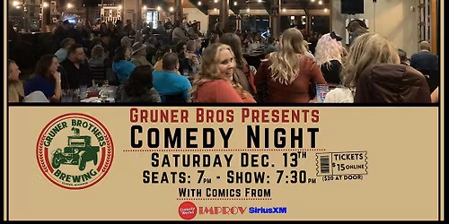 Comedy Night at Gruner Brothers