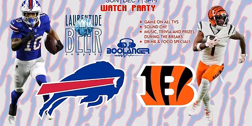 Buffalo Bills vs. Cincinnati Bengals Watch Party