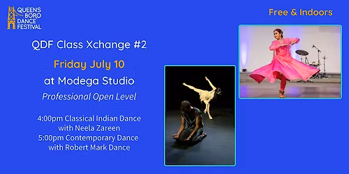 Classical Indian Dance and Contemporary Dance Classes at Modega LIC