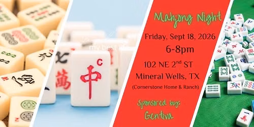 Mahjong Night - World Wellness Weekend - Mineral Wells, tx