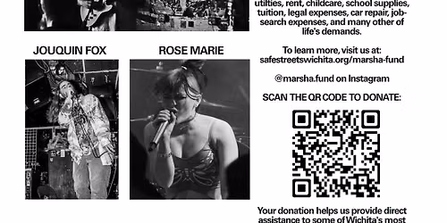 Marsha P. Johnson Fund SEPTEMBER BENEFIT SHOW w\/ Bri McBride, Jouquin Fox, & Rose Marie