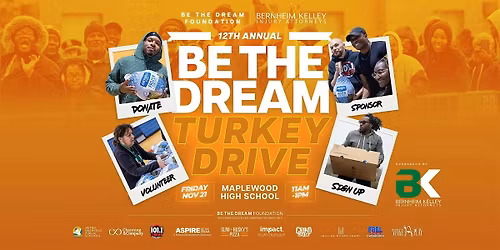 BE THE DREAM Turkey Drive - 12th Annual