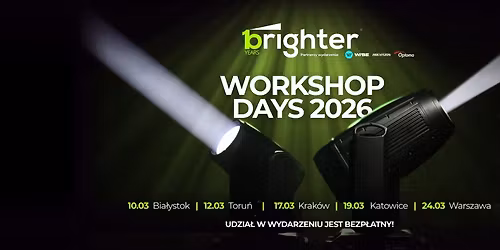 BRIGHTER WORKSHOP DAYS 2026 ! | WARSZAWA SCENA KOCJANA - Centrum Kocjana PGSW