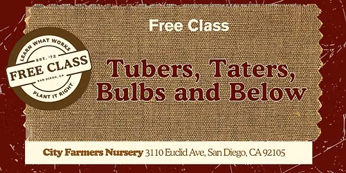 Tubers, Taters, Bulbs and Below \ud83e\udd54\ud83c\udf37