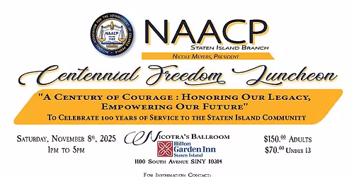 Staten Island NAACP 100th Anniversary Celebration
