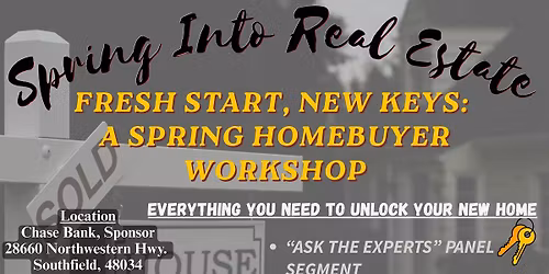 Fresh Start, New Keys: A Spring Homebuyer Workshop