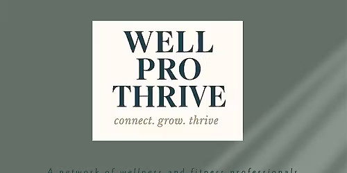 Well Pro Thrive Monthly Networking Social