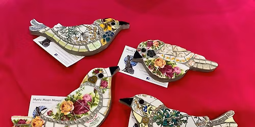 Little Mosaic Birds with Jax Glass 