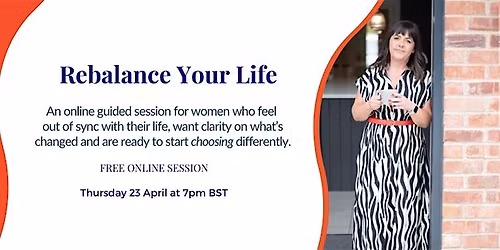 Rebalance Your Life: For women who feel out of sync with their life