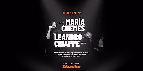 CANCIONES DE SAL\u00d3N - Mar\u00eda Chemes\/ Leandro Chiappe