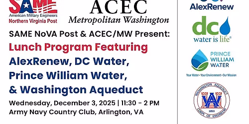 SAME NoVA Post and ACEC\/MW December Lunch Program