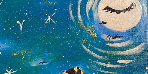 Paint and Sip MIDNIGHT MEOW at Beach Cat Brewing South Paw