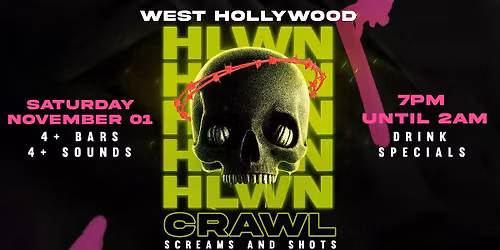 Screams & Shots Halloween Bar Crawl 2025 | West Hollywood