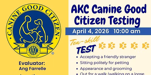 AKC Canine Good Citizen Testing Session 