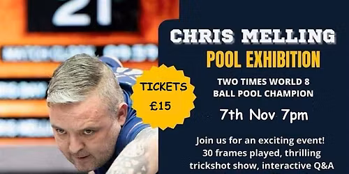 An Evening with Chris Melling - Pool Exhibition
