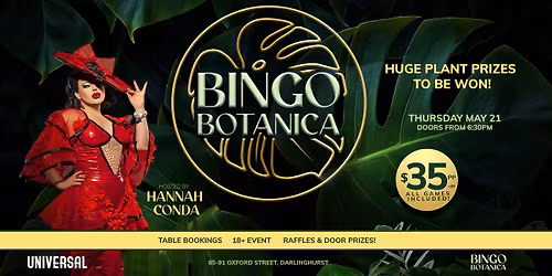BINGO BOTANICA [Thurs 21 May]