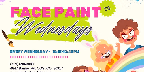 Face Paint Wednesdays @ The Playful Palette