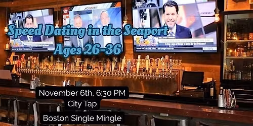 Speed Dating In The Seaport! Ages 26-36, 1 Drink Included