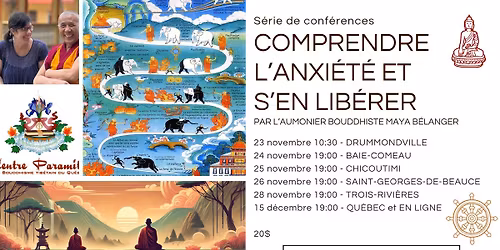 Conf\u00e9rence : Comprendre l'anxi\u00e9t\u00e9 et s'en lib\u00e9rer | QU\u00c9BEC et EN LIGNE