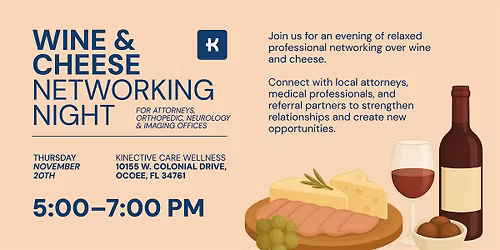 Wine, Cheese and Hors D'oeuvresNetworking Night!
