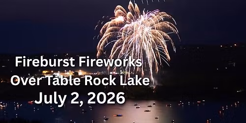 Fireburst Fireworks over Table Rock Lake