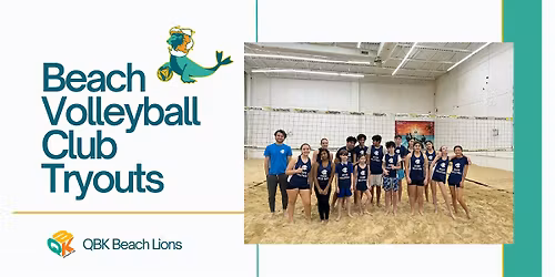 QBK Sports Beach Volleyball Youth Club Winter Tryouts