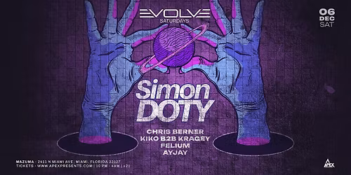 Evolve Saturdays Presents SIMON DOTY