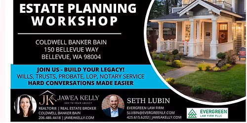 Free - Estate Planning Workshop - Online Webinar & In-Person!