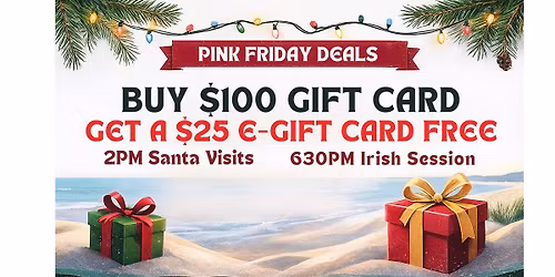 PINK FRIDAY GIFT CARD SPECIAL: BUY $100 - GET $25 FREE