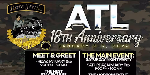 Rare Jewelz MC ATL 18th Anniversary