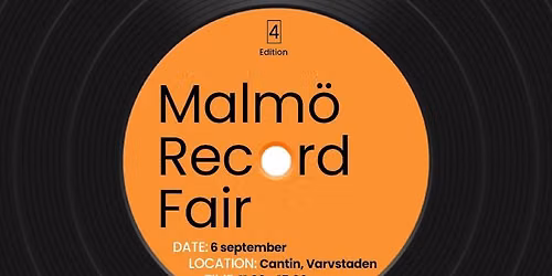 Malm\u00f6 Record Fair-Vinylm\u00e4ssa 6 sep