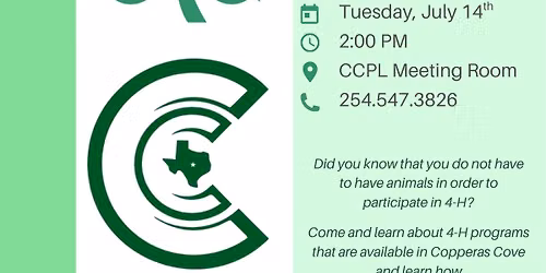 Coryell County 4H Ambassadors Educational Program