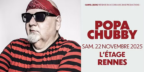 Popa Chubby en concert @Rennes (22.11.2025) - L'\u00c9tage