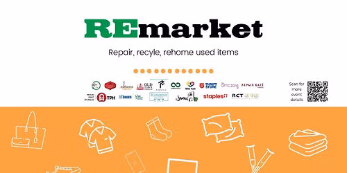 REmarket Donation Drive, Free Market, Small Bike Repairs, and Repair Cafe