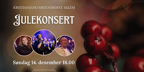 Julekonsert Salem Gospelkor med Sofie B\u00f8rud R\u00f8dskog og Tony Gulbrandsen