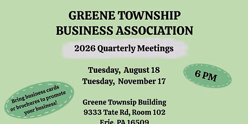 Greene Township Business Association Quarterly Meeting