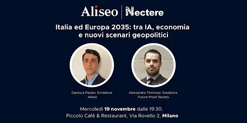 Italia ed Europa 2035: tra IA, economia  e nuovi scenari geopolitici