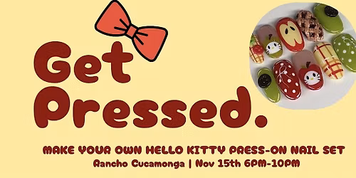 Sips & Sets - Hello Kitty Pie Press On Workshop