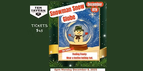\u2744\ufe0f\ud83c\udfa8 Snowman Snow Globe Paint Night \ud83c\udfa8\u2744\ufe0f
