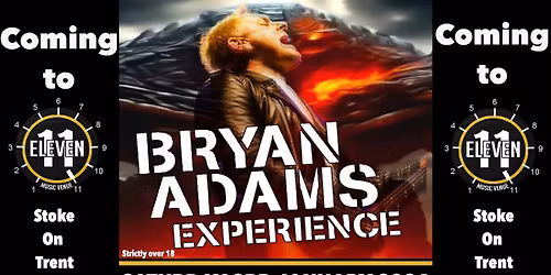 The Bryan Adams Experience live at Eleven Stoke