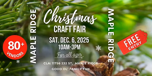 Maple Ridge Christmas Craft Fair 2025