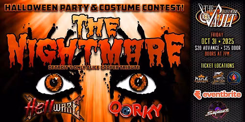 THE NIGHTMARE "Alice Cooper Tribute" wsg\/ Hellware and Qorky
