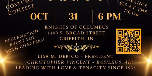 After Dark Crimson and Gold Masquerade Party