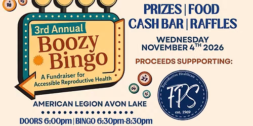 BOOZY BINGO for Family Planning Services