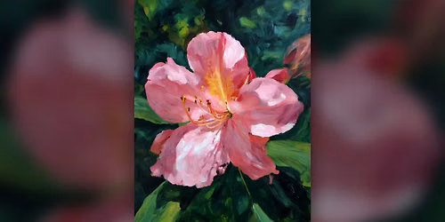 Flower of a Rhododendron - Paint Along (& NA Sip)