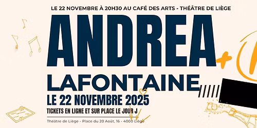 ANDREA LAFONTAINE + IV AU TH\u00c9\u00c2TRE DE LI\u00c8GE