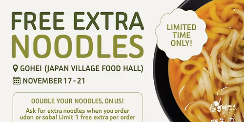 Free Extra Noodles