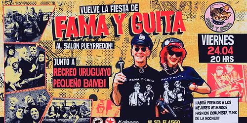 VIE 24\/4 \u2022 Fama y Guita en Sal\u00f3n Pueyrred\u00f3n