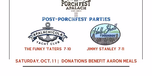 Post-Porchfest Parties: Funky 'Taters & Jimmy Stanley!